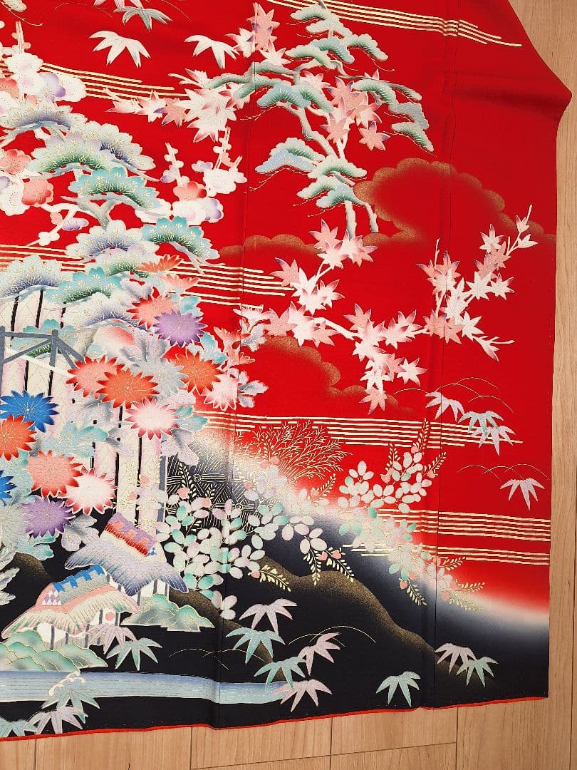 着物リメイクワンピース3664