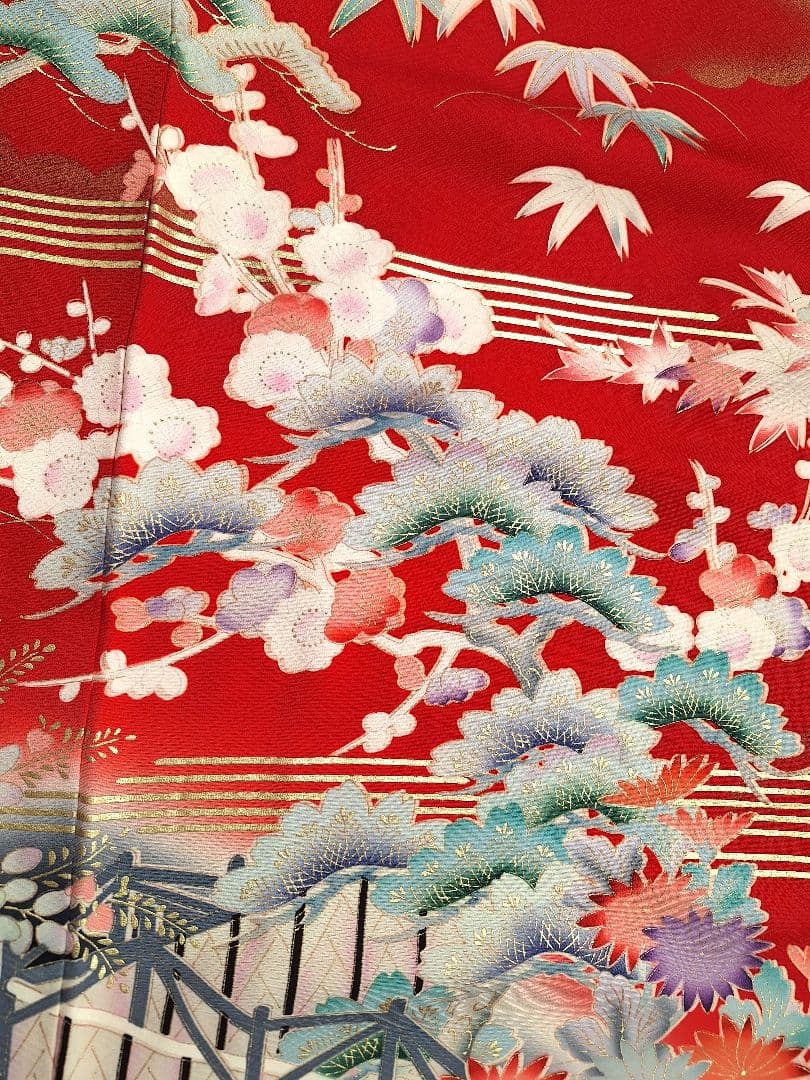 着物リメイクワンピース3664