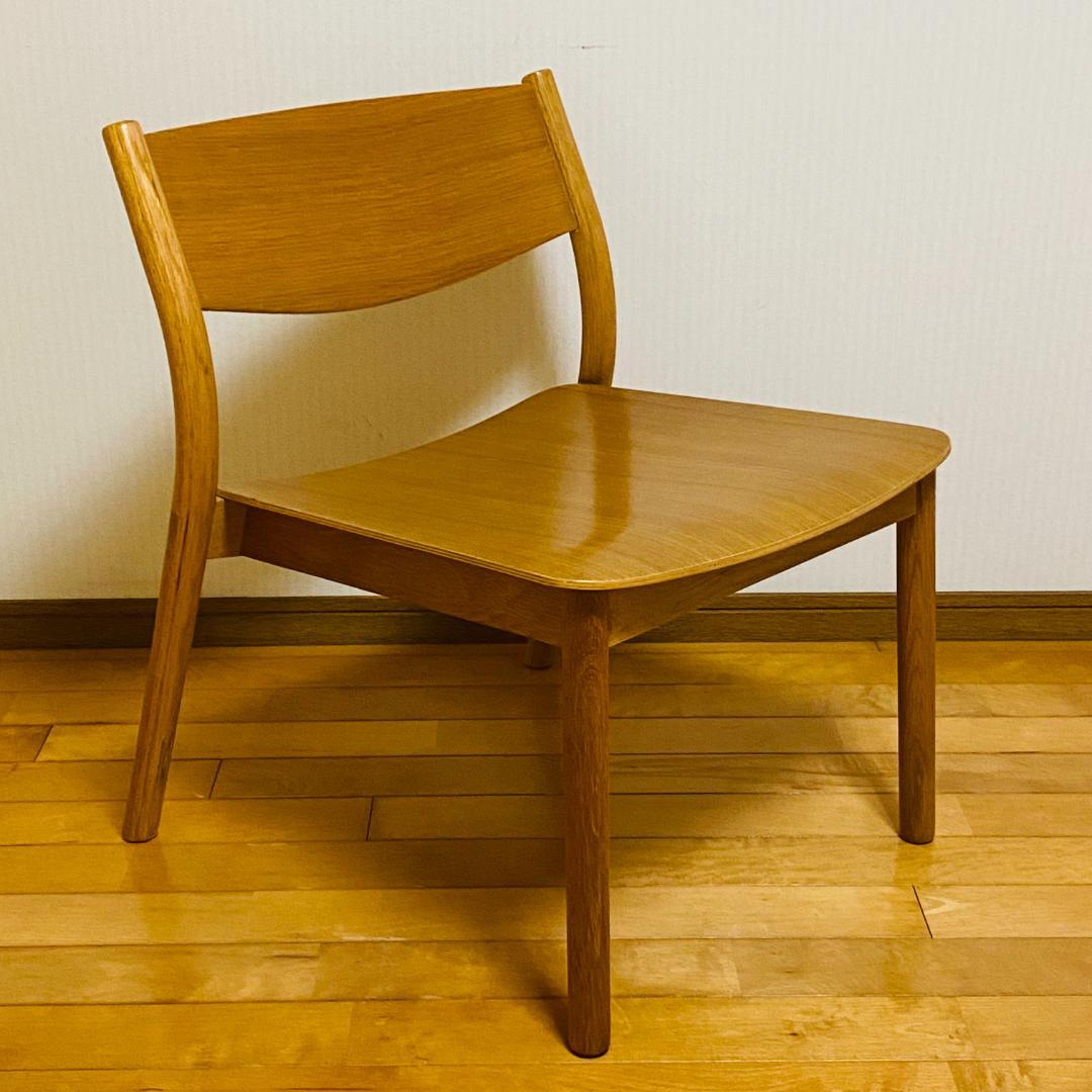 無印良品 MUJI 良品計画 オーク材ラウンジチェア 送料込み