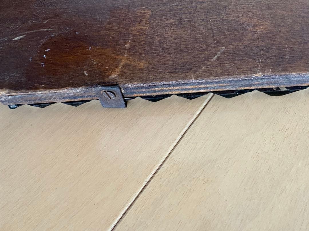 イギリスアンティーク　カッティングミラー　壁掛け