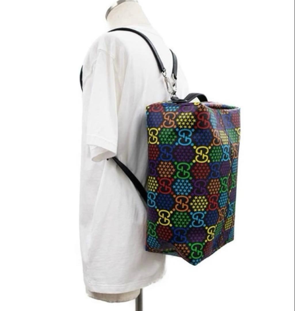 ぴろき【確実正規品】激レアGUCCIボストン リュックサックサイケデリック