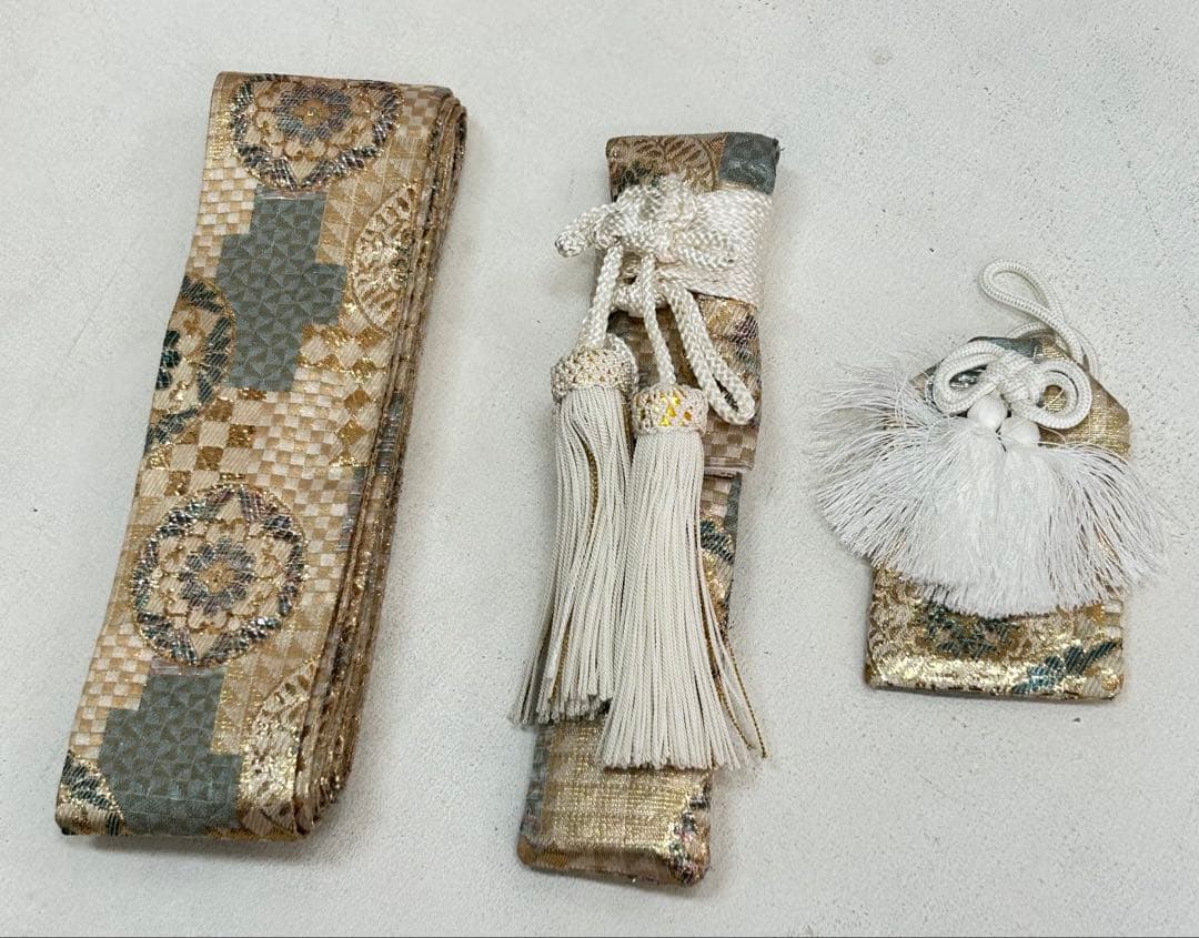 七五三５歳 正絹羽織・羽織紐・着物・長襦袢・袴・帯・懐剣・ 肩上げ済み