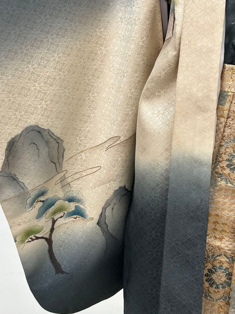 七五三５歳 正絹羽織・羽織紐・着物・長襦袢・袴・帯・懐剣・ 肩上げ済み