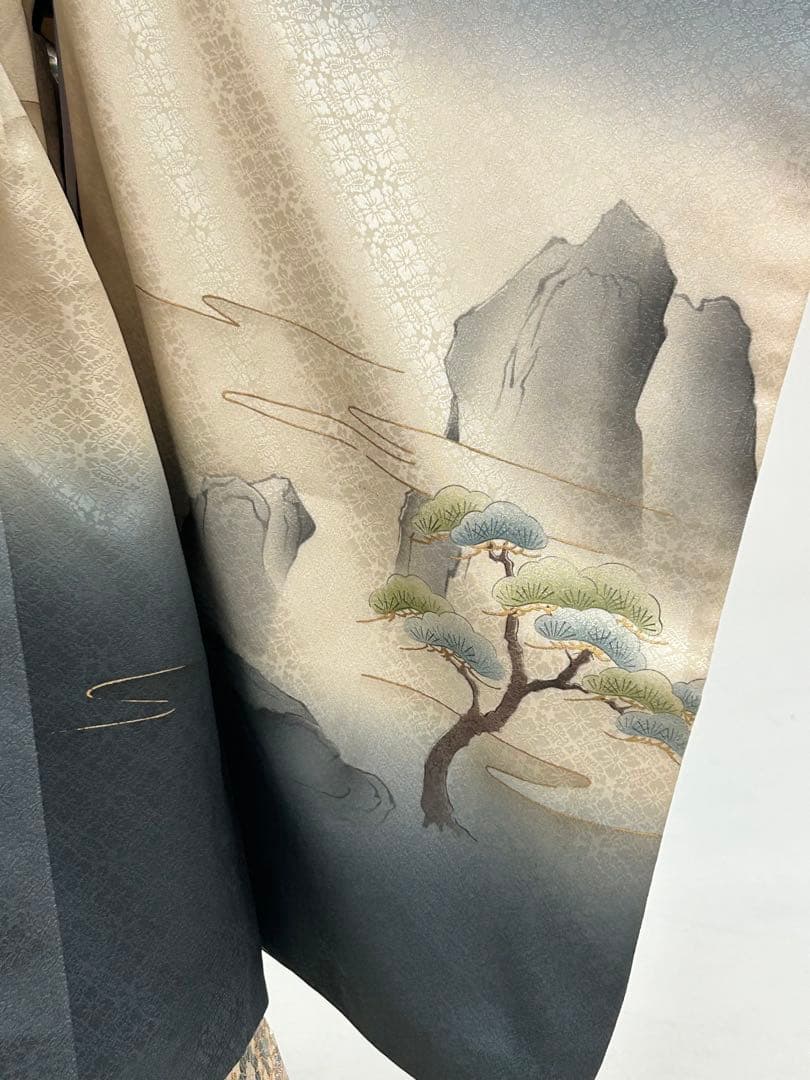 七五三５歳 正絹羽織・羽織紐・着物・長襦袢・袴・帯・懐剣・ 肩上げ済み