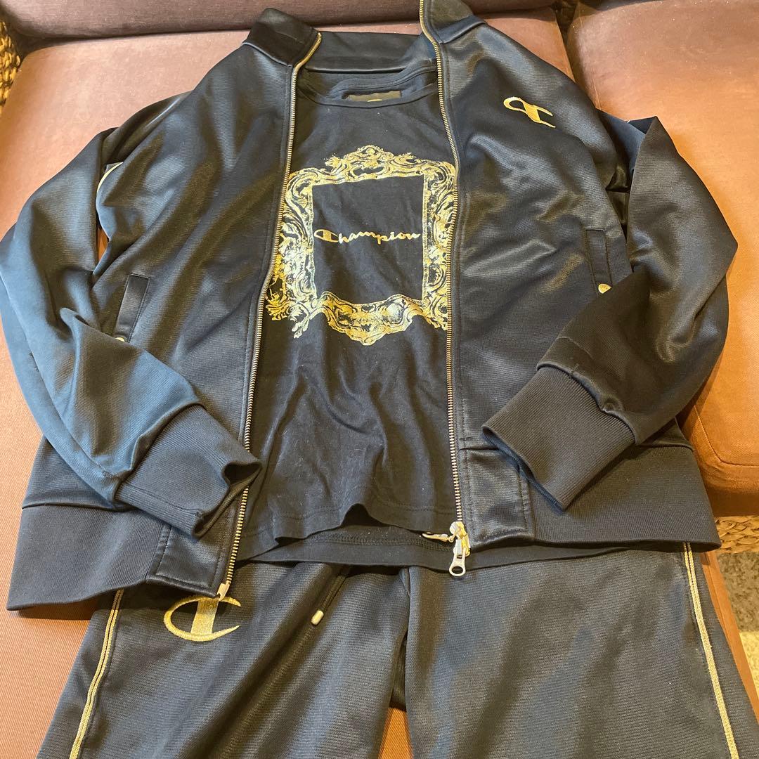 難あり。ドレスキャンプ ジャージセットアップ ティーシャツ セット 黒