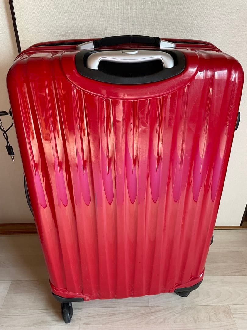 サムソナイト　スーツケース　約７０L　赤