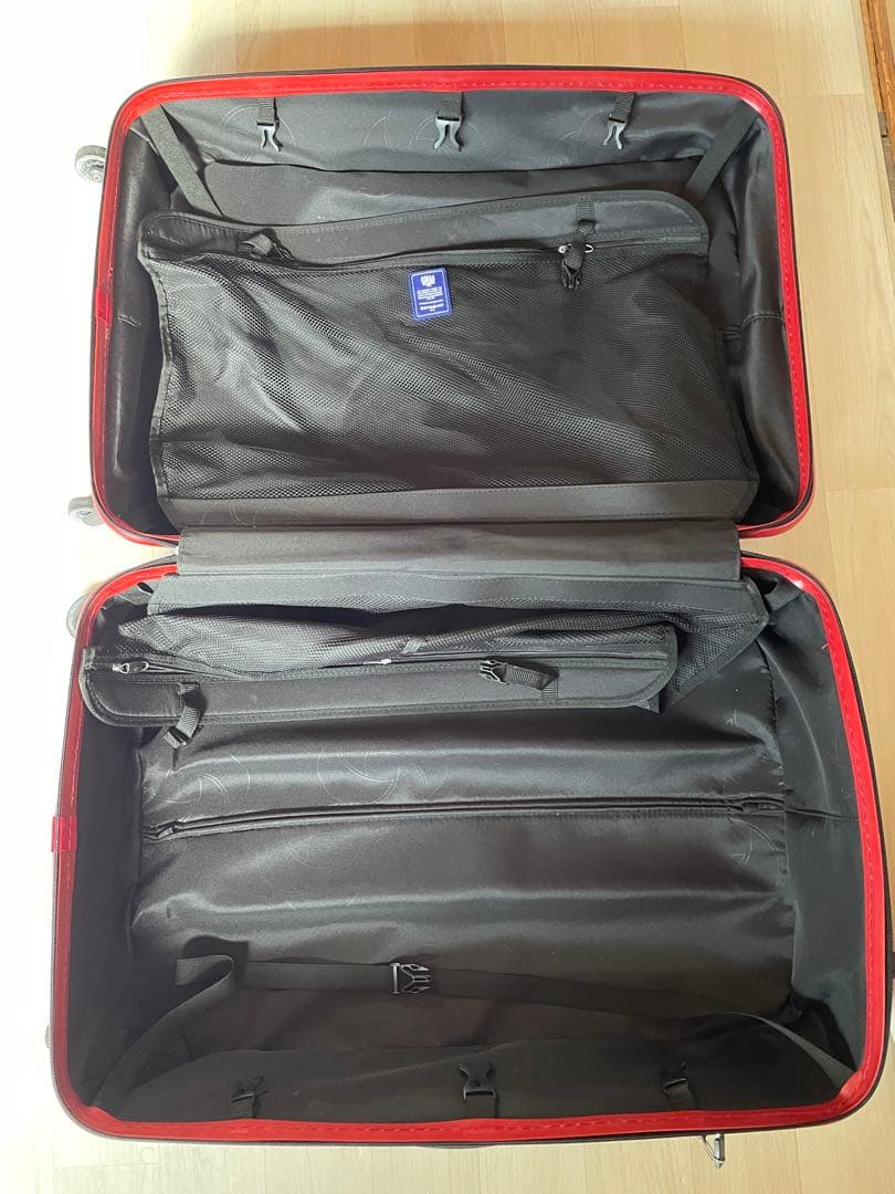 サムソナイト　スーツケース　約７０L　赤