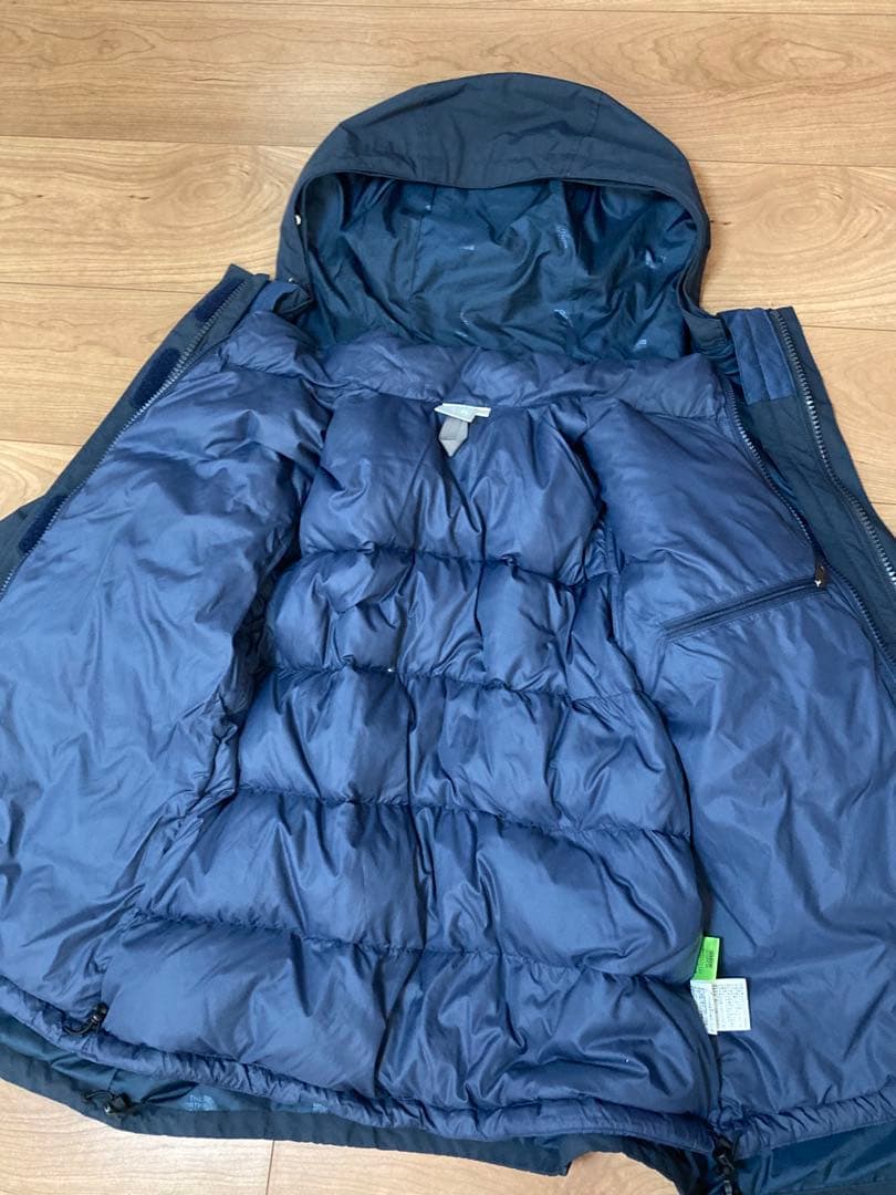 美品 THE NORTH FACE ダウン&マウンテン 3way L ネイビー