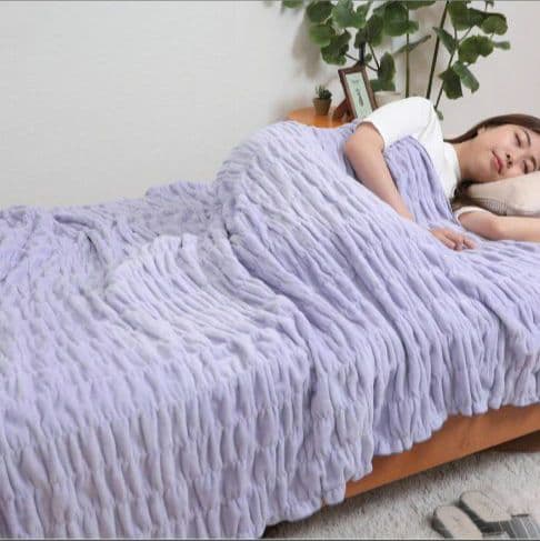 ◎新品 ロマンス小杉 ウォームサポート ふかふかケット ラベンダー系✨️日本製