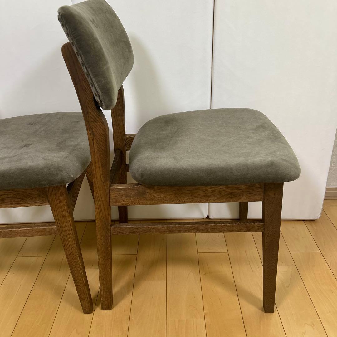 crashgateクラッシュ　パッドチェア WF-2 VELVET ASH 2脚