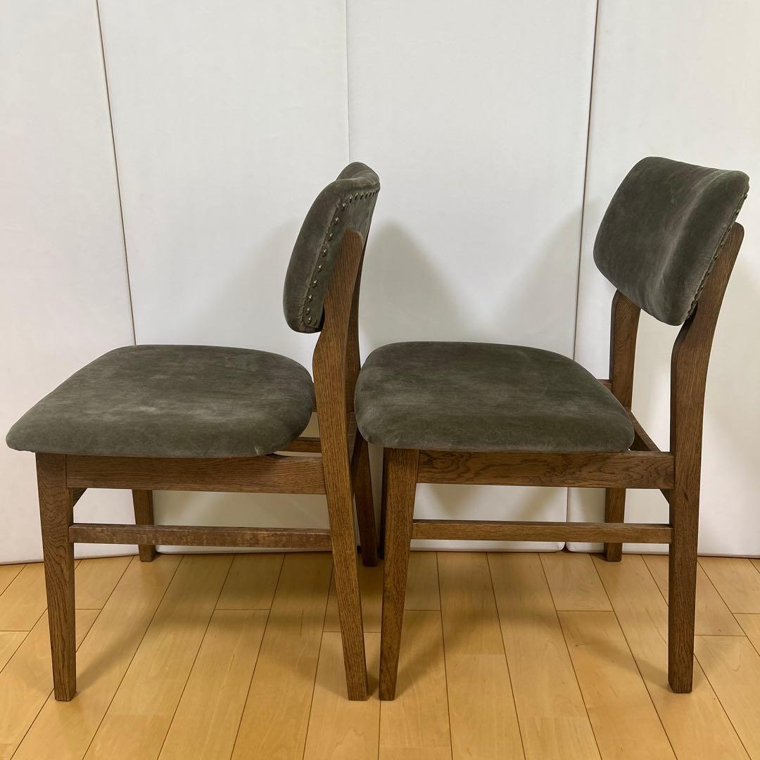 crashgateクラッシュ　パッドチェア WF-2 VELVET ASH 2脚