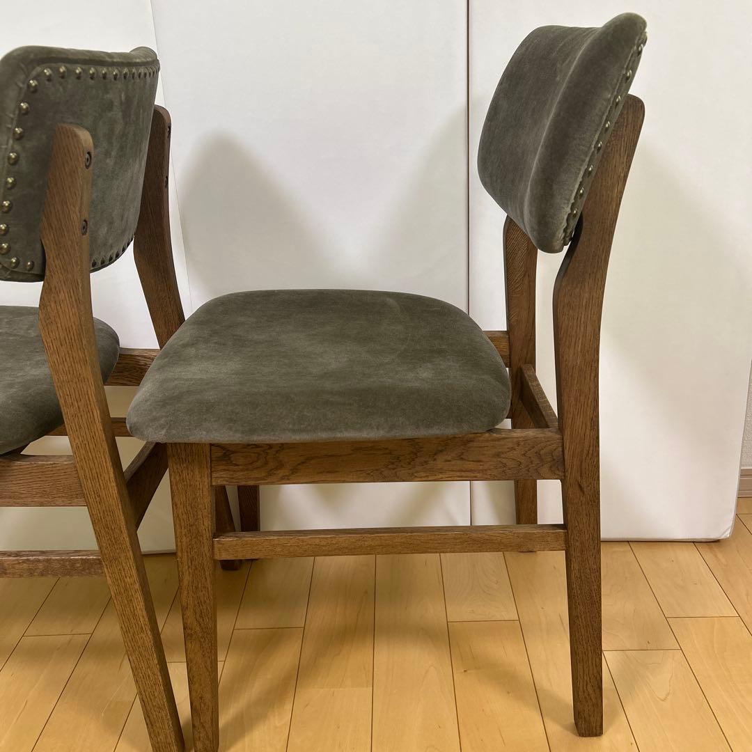 crashgateクラッシュ　パッドチェア WF-2 VELVET ASH 2脚