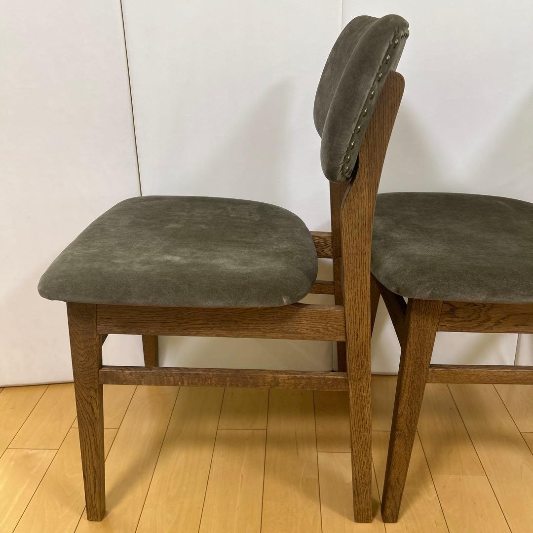 crashgateクラッシュ　パッドチェア WF-2 VELVET ASH 2脚