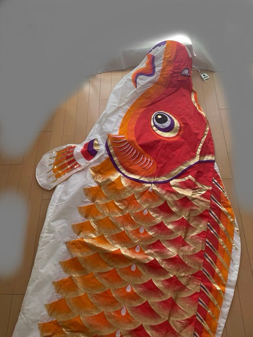 nonnoさん専用　　鯉のぼり 5m 黒赤青　吹き流し　大型　多彩な色合い