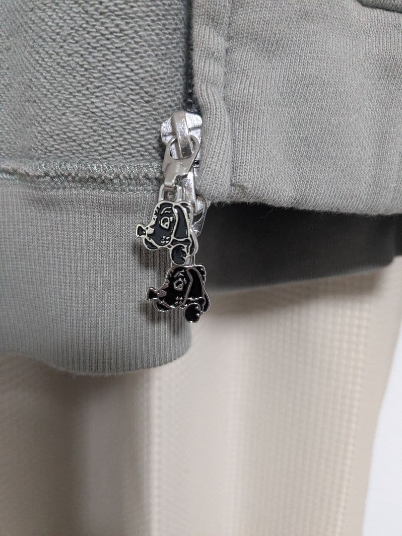 美品【GALFY】百合の紋紋パーカー /【ガルフィー】ロゴダブルジップパーカー