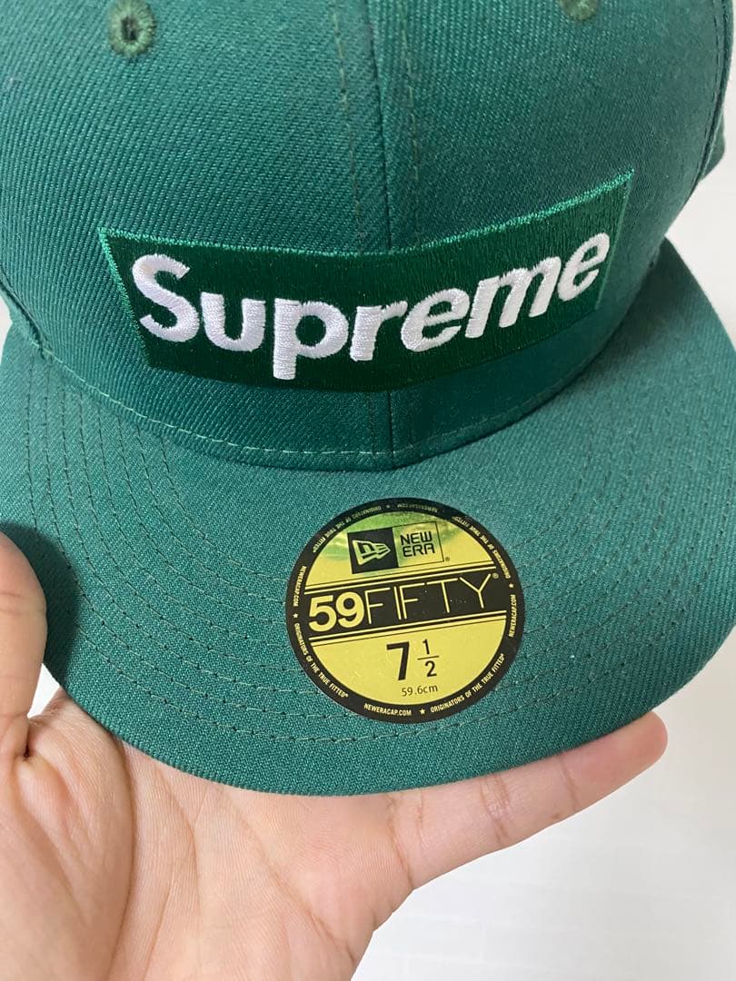 帽子 Supreme Money Box Logo NewEra Dark Green
