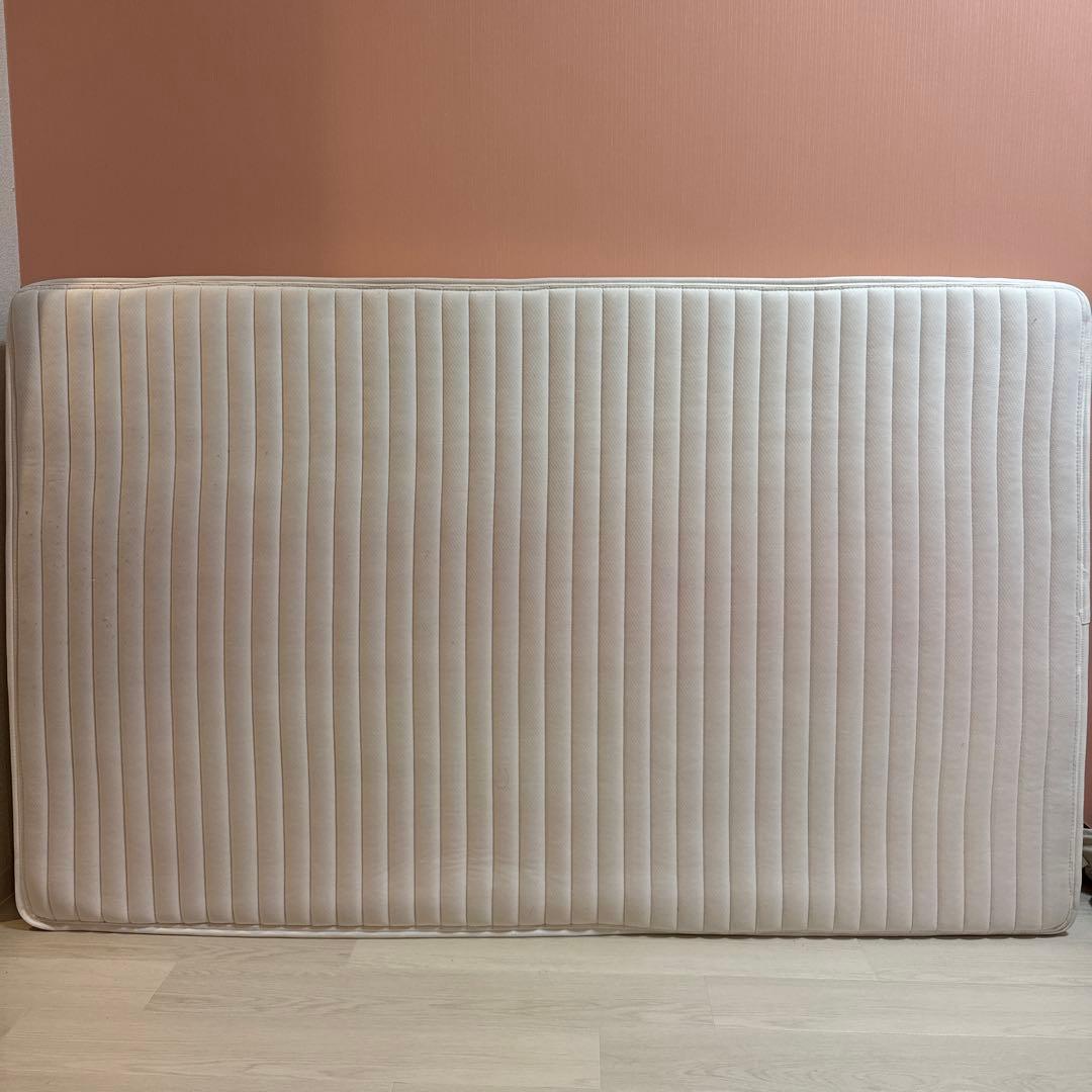 セミダブル　引出収納付きシンプルデザインローベッド 【マットレス付き】