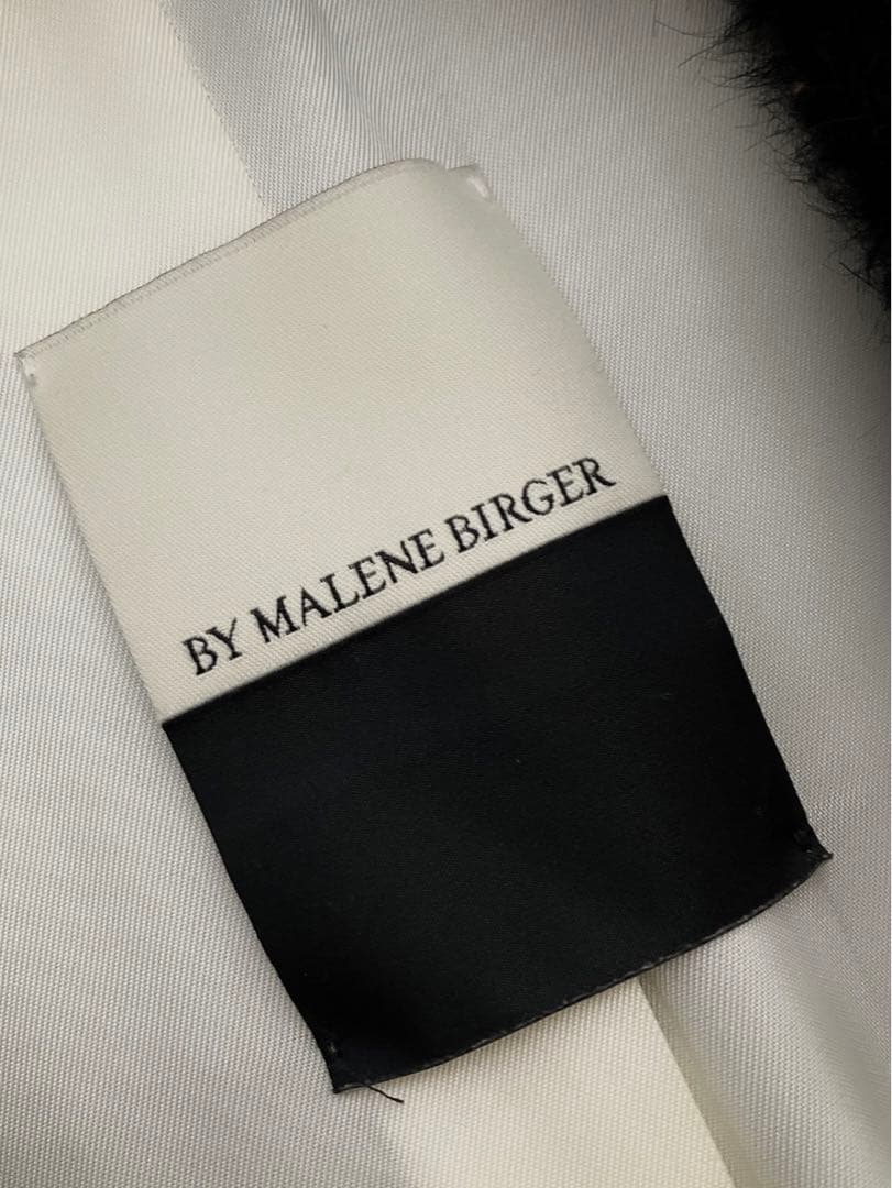 ⭐︎値下げ⭐︎バイマレーネビルガー　ロングコート　モヘヤ、アルパカ混ウール　黒