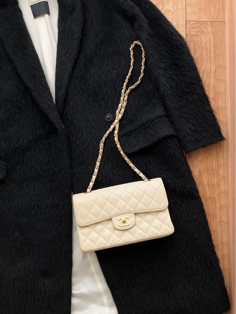 ⭐︎値下げ⭐︎バイマレーネビルガー　ロングコート　モヘヤ、アルパカ混ウール　黒