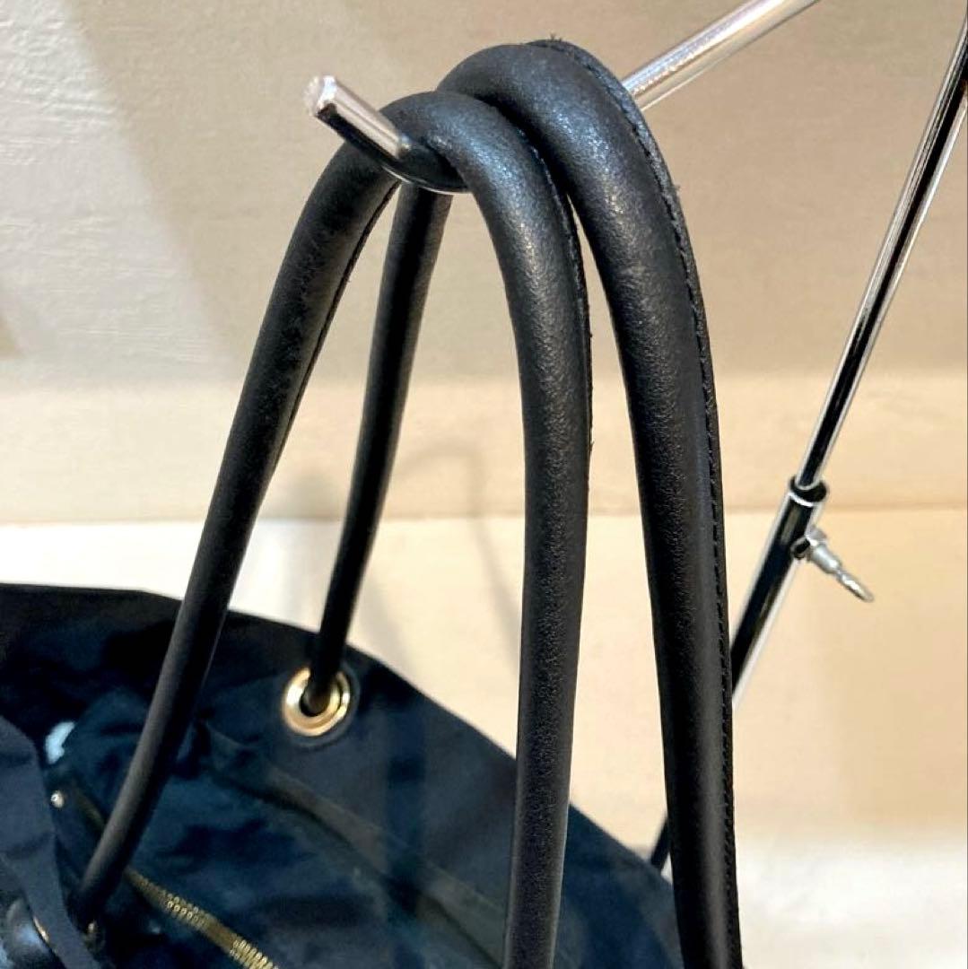 【美品】VIOLA d'ORO ビアンカ　トートバッグ　M 黒　A4可