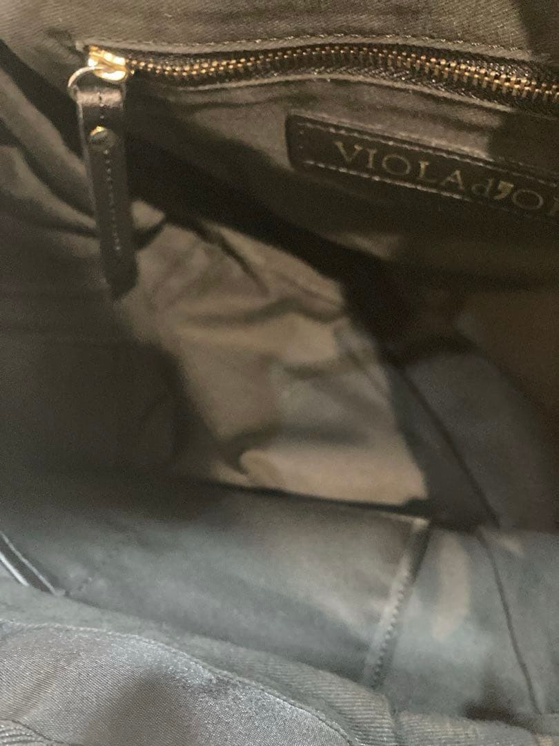 【美品】VIOLA d'ORO ビアンカ　トートバッグ　M 黒　A4可