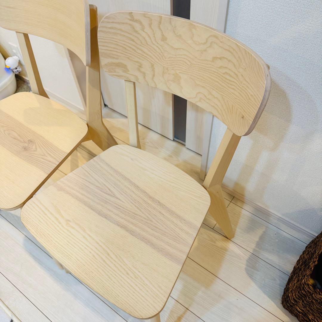 [IKEA]イケア　LISABO リーサボー チェア アッシュ2脚セット ②