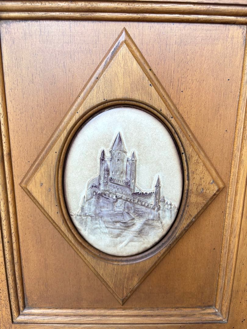 カリモク　アンティーク調　サイドボード　ヴィンテージ　カントリー　ラバートリー