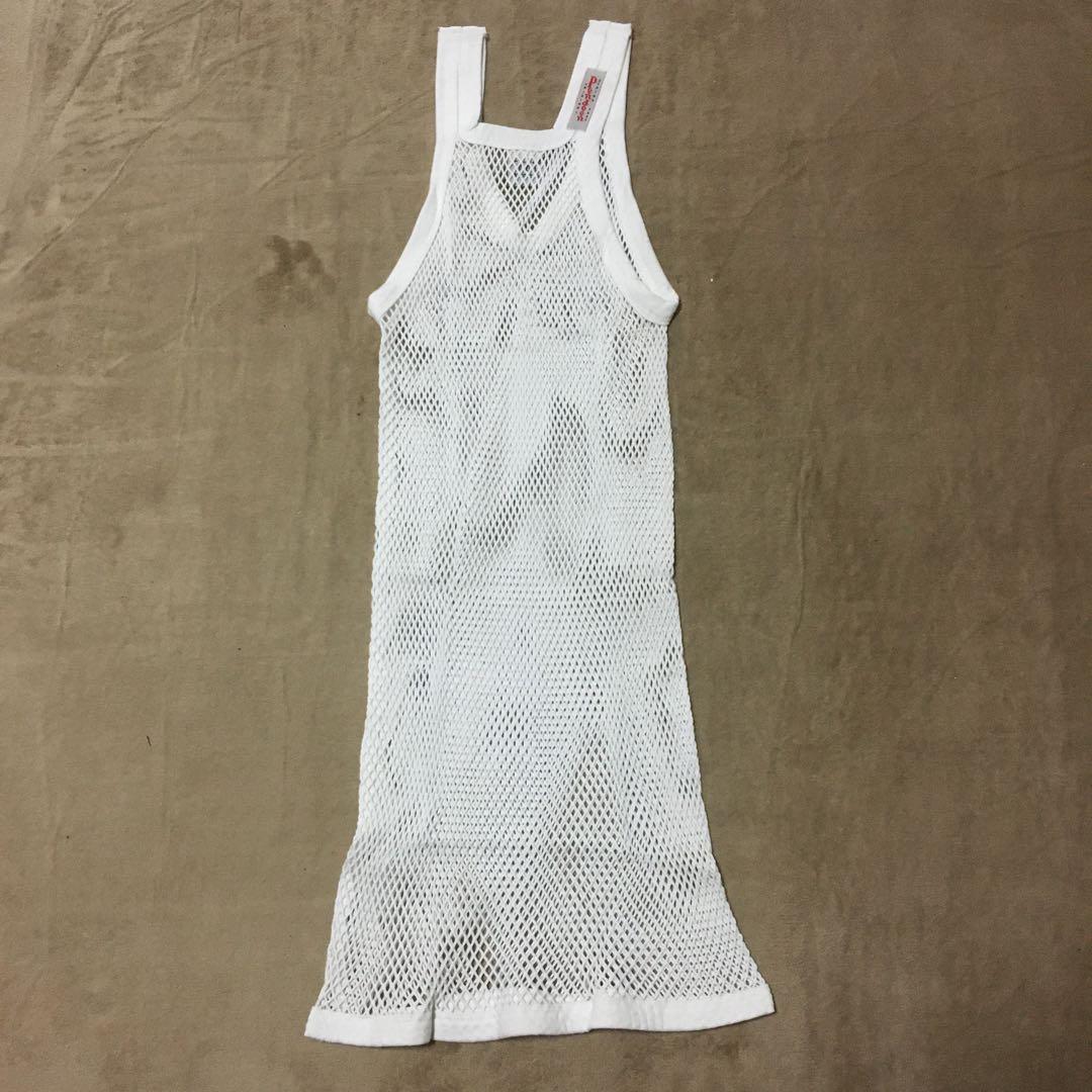 【白2枚組・L】ペンディーン網シャツ【PENDEEN】