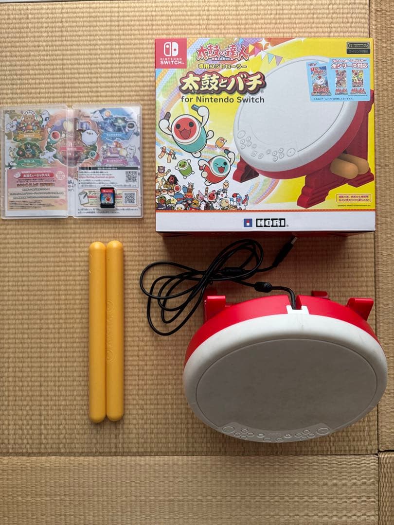 太鼓の達人ドンダブルフェスティバル、太鼓とバチセット一式