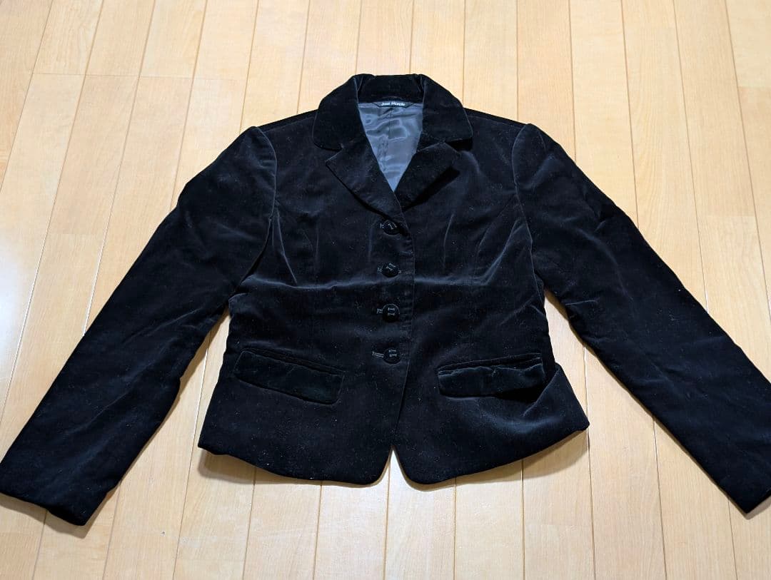 ♥美品♥ジェーンマープル　黒ケープ付き別珍ジャケット
