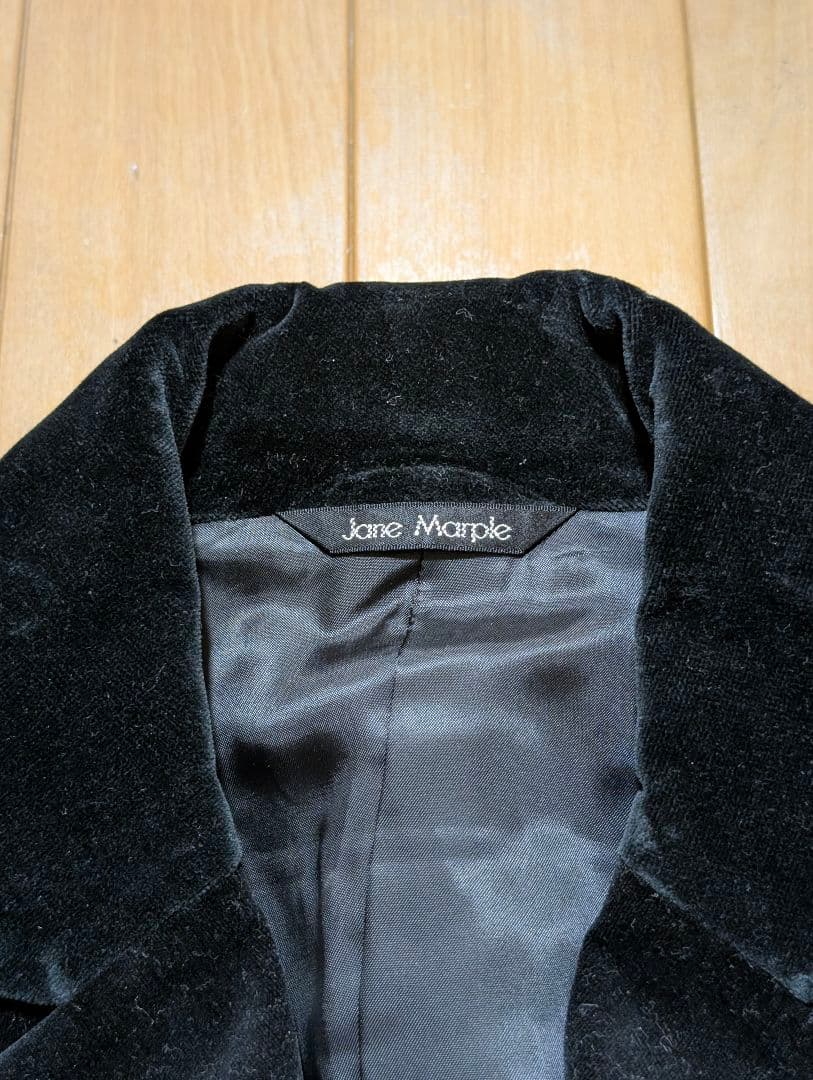 ♥美品♥ジェーンマープル　黒ケープ付き別珍ジャケット