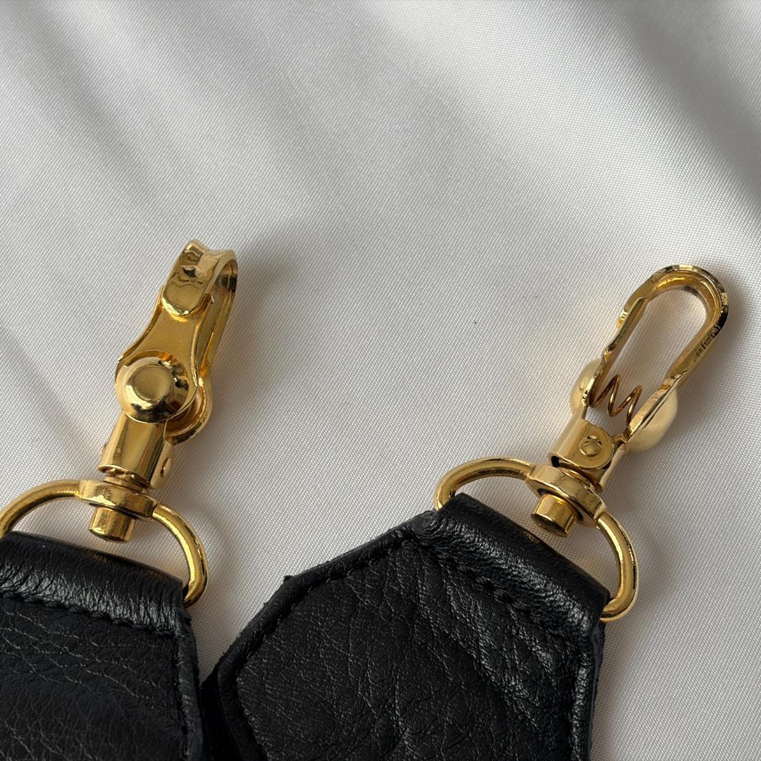 美品 ポーター ミニアチュール レザー 2way バッグ 黒 256-11359