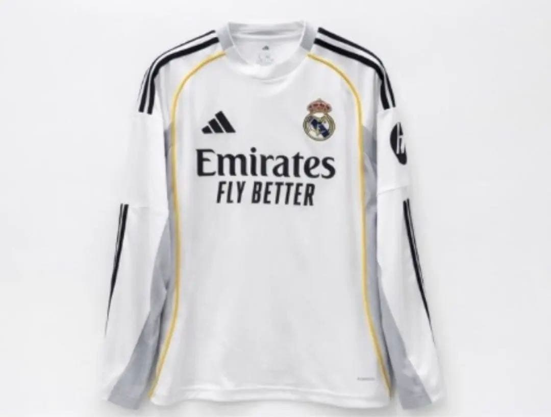 adidas Real Madrid 長袖シャツ M