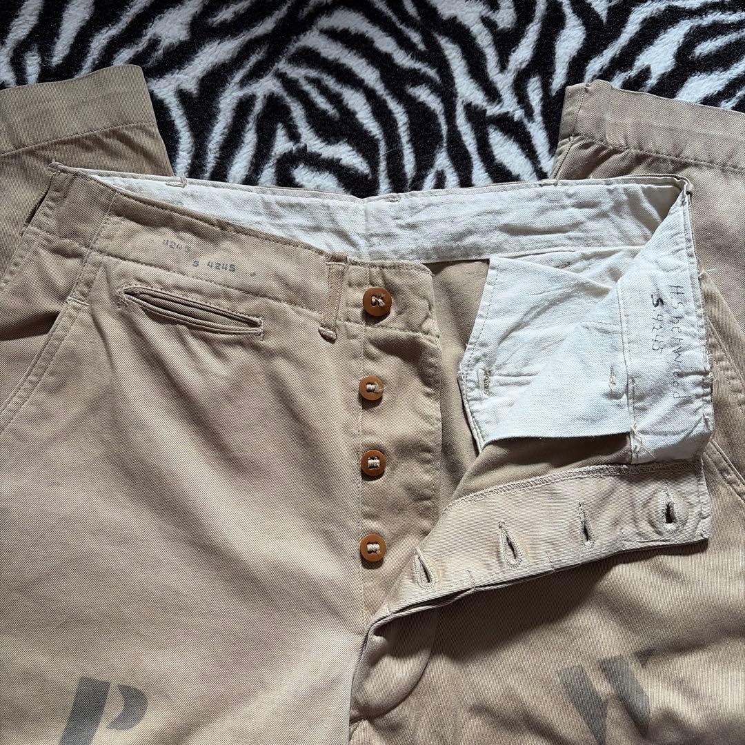 ヤ*ン様 40s US.ARMY チノパン pwステンシル アーミーチノ 50s