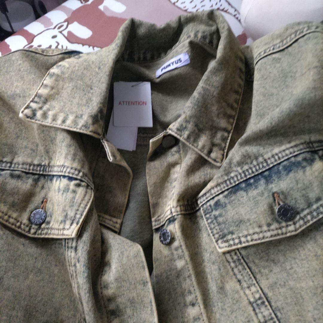 新品タグ付き●オーバーダイデニムGジャン松田元太　イエローデニム　オーバーサイズ