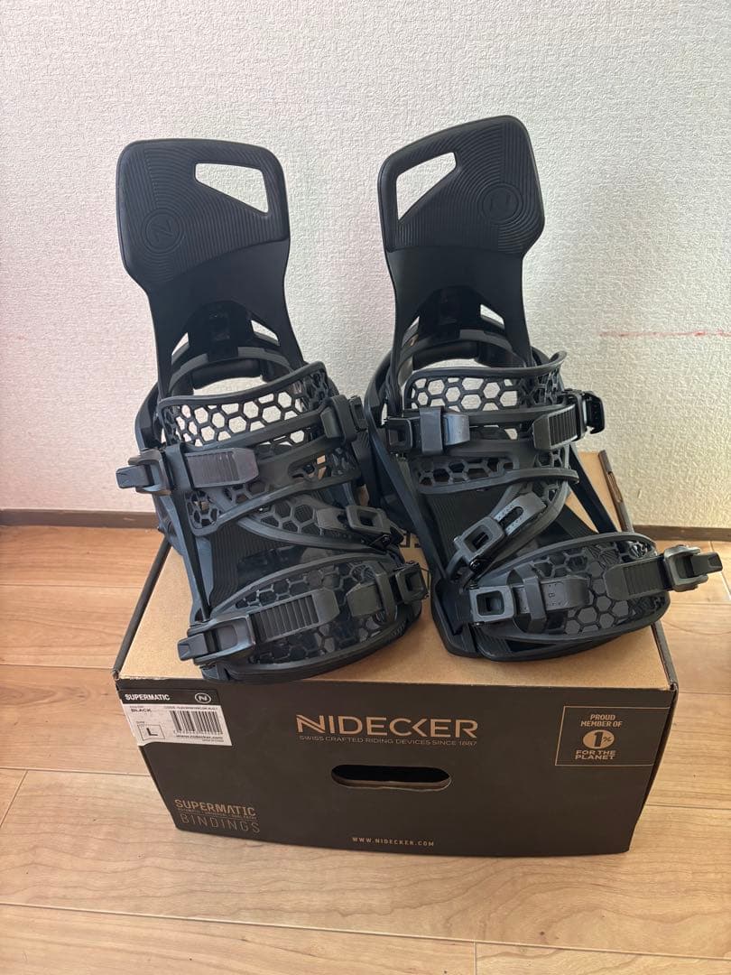 NIDECKER Supermatic ブラック ビンディング　Lサイズ