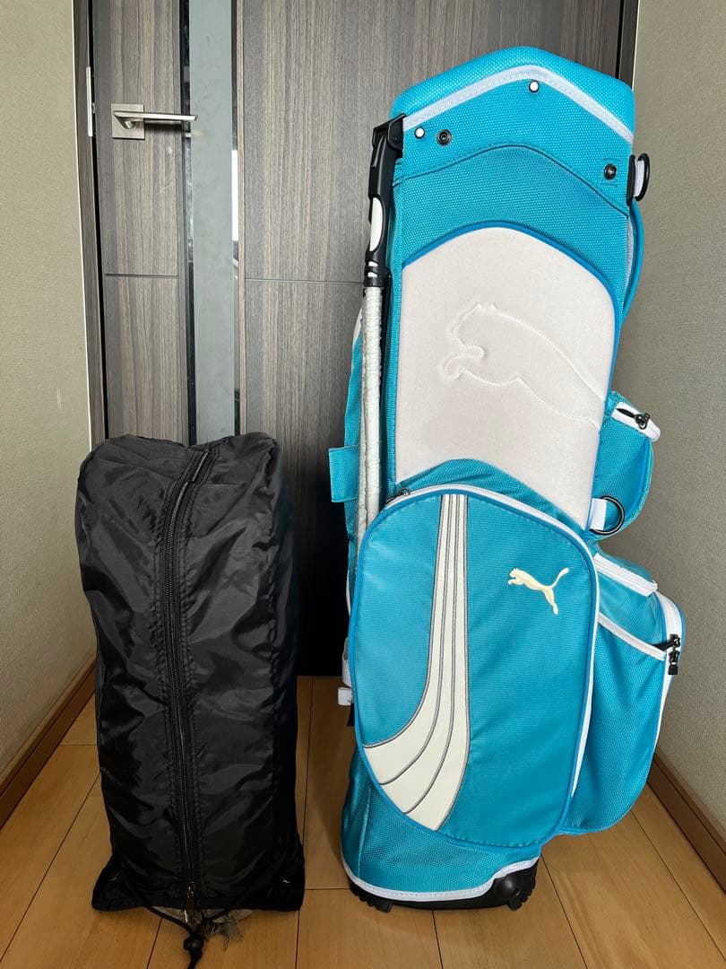 美品　希少PUMA スタンド式キャディバッグ 軽量仕様　レディース　ベルト無し