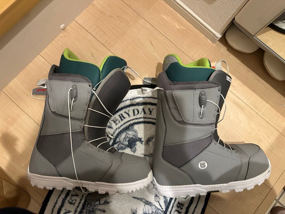 BURTON 28cmスノーボードブーツ グレー/グリーン 男性用