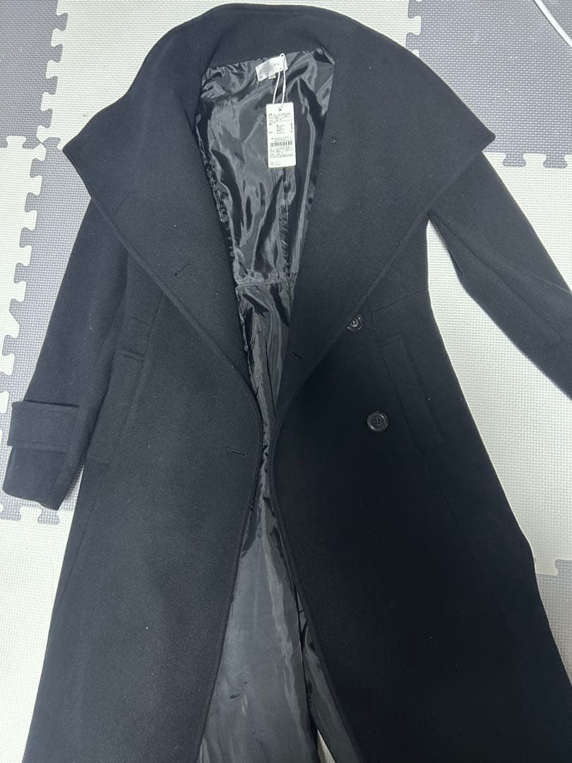 25オーバーネックシンデレララインコート　S