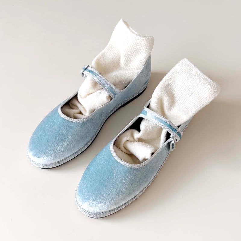 Sciuscia 今期新作カラー メリージェーン ベルベット 40