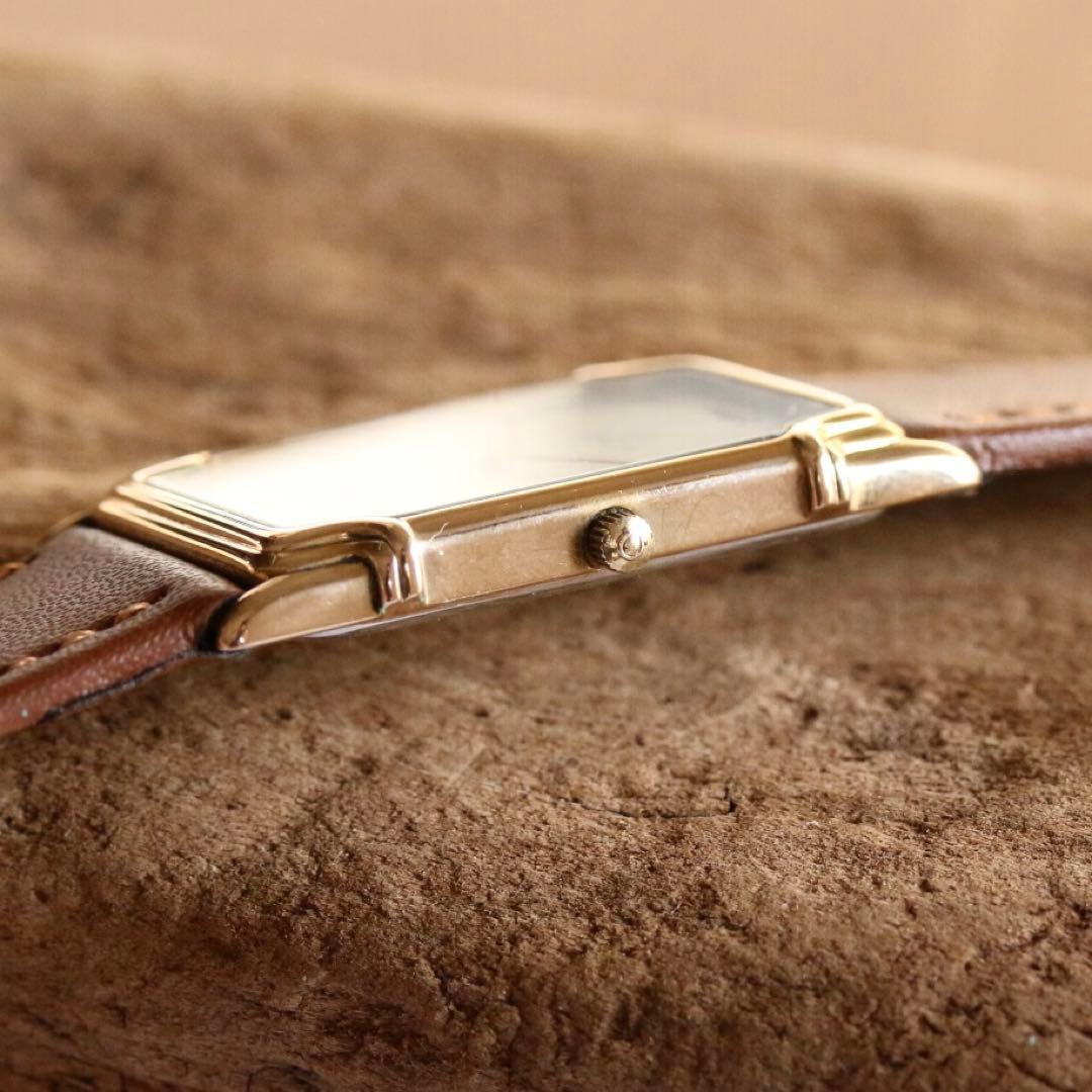 オメガ デビル 1450 ゴールド クォーツ レディース 腕時計 ビンテージ