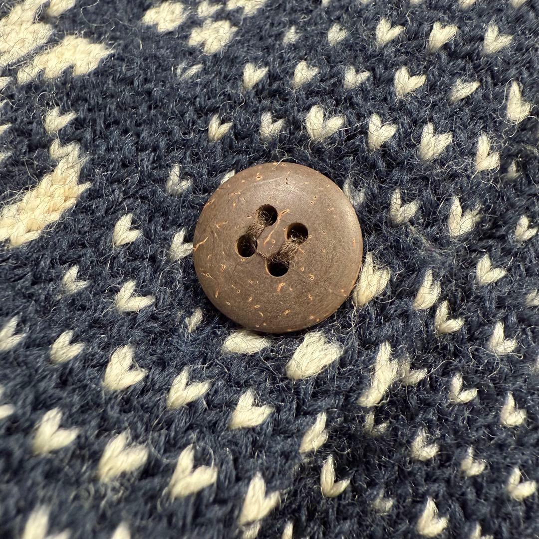 超希少 45rpm ビンテージ ニット ブルゾン 総柄 ランダムストライプ