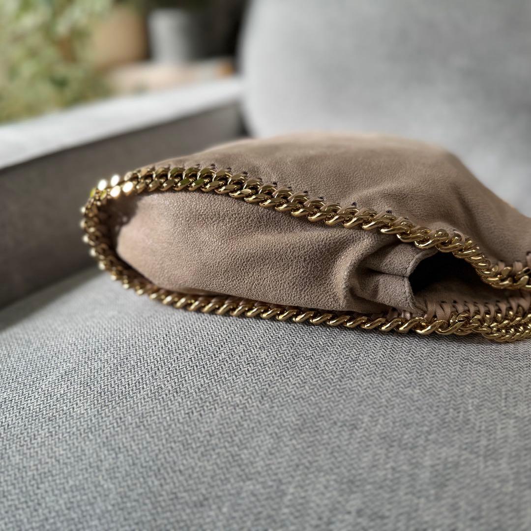 ステラ マッカートニー ファラベラ ミニ トートバッグ ベージュ ゴールド