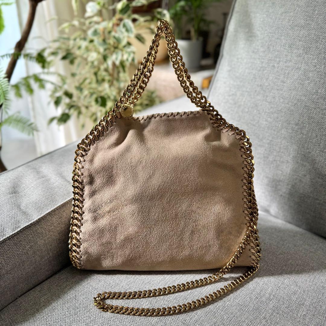 ステラ マッカートニー ファラベラ ミニ トートバッグ ベージュ ゴールド