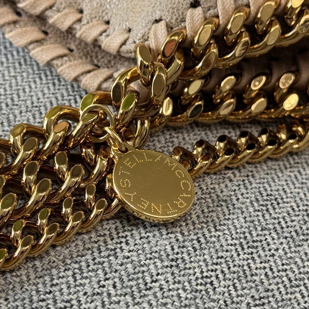 ステラ マッカートニー ファラベラ ミニ トートバッグ ベージュ ゴールド