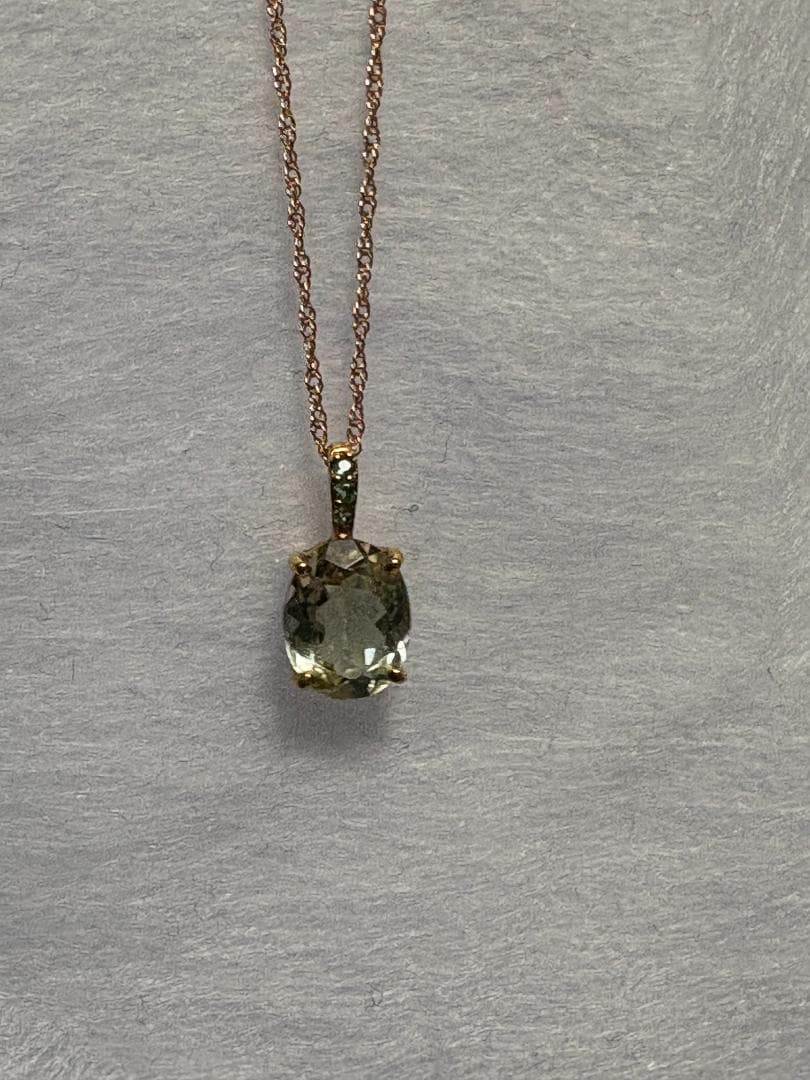 GSTV 希少石 シリマナイト+エメラルド K18 ペンダントトップ 未使用