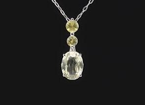 GSTV 希少石 シリマナイト+エメラルド K18 ペンダントトップ 未使用