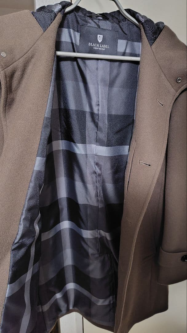 BLACK LABEL CRESTBRIDGE フーデットロングコート L