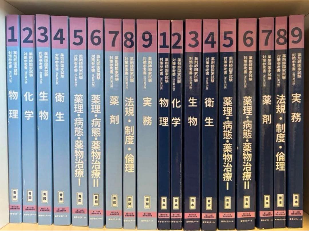 110回　薬剤師国家試験対策参考書　青本青問　全9巻セット　ほぼ新品　値下げ不可