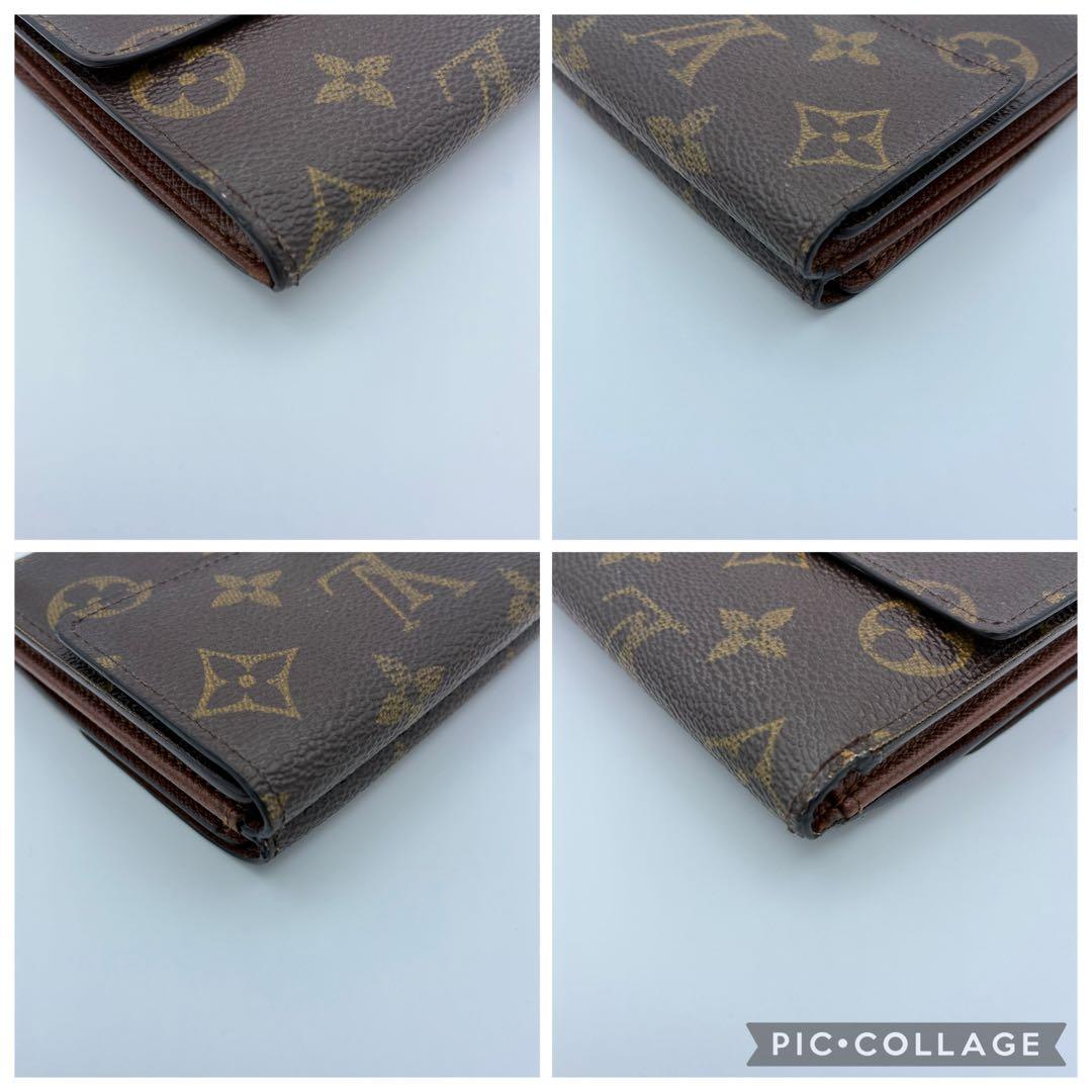 ルイヴィトン モノグラム ポルトモネ ビエ カルトクレディ　Wホック財布